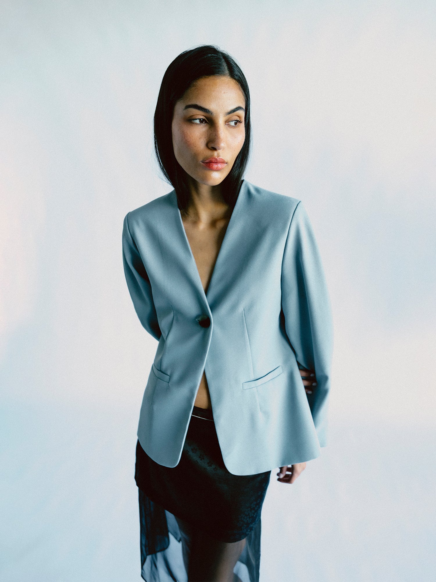 TWIGGY BLAZER -  icy blue