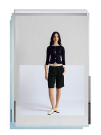 CAMILIA TOP + JUNE BERMUDA black