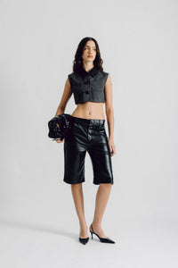 BENNY JORTS faux leather