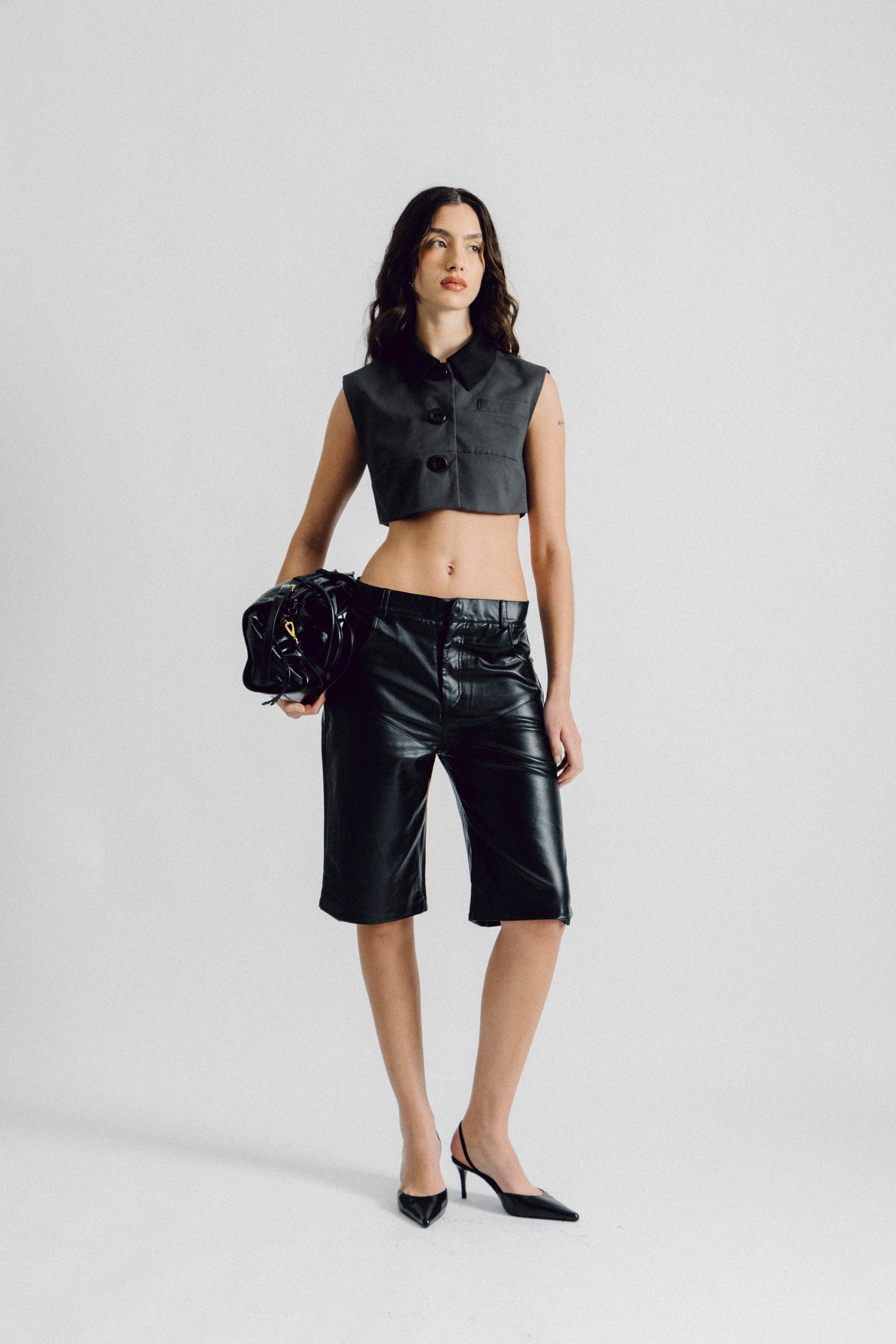 BENNY JORTS faux leather