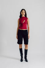 Cargar imagen en el visor de la galería, OLIVIA KNIT TOP - CHERRY RED
