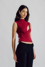 Cargar imagen en el visor de la galería, OLIVIA KNIT TOP - CHERRY RED
