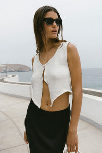 MARGARITA KNIT TOP - CREAM